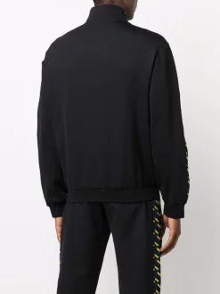 Versace 5B140 BLACK Veste De Sport à Imprimé Greca Homme -Pas Cher Versace Boutique 16817319 35986543 600