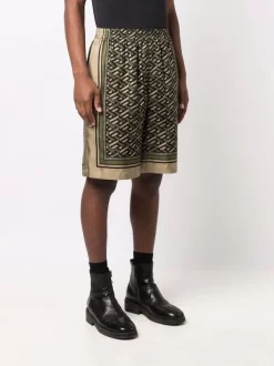 Versace Short En Soie à Imprimé Greca Homme -Pas Cher Versace Boutique 16817330 34952129 600