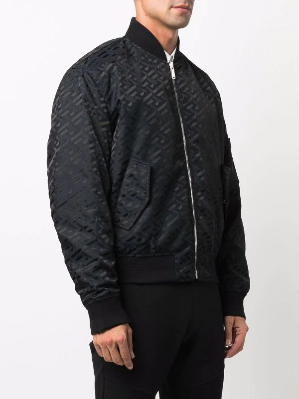 Versace Veste Bomber La Greca Homme 3 Versace Veste Bomber La Greca Homme – Image 3