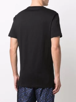 ( Positively Conscious ) Versace T-shirt En Coton à Logo Brodé Homme -Pas Cher Versace Boutique 16817355 34627411 600