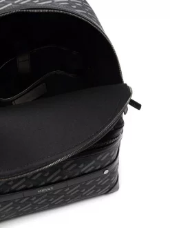 Versace 5B05E Black+Gray-Ruthenium Sac à Dos En Cuir à Logo Imprimé Homme 9 Versace 5B05E Black+Gray-Ruthenium Sac à Dos En Cuir à Logo Imprimé Homme -Pas Cher Versace Boutique 16817365 35500698 600