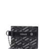 Versace Porte-cartes La Greca Imprimé 5B05E BLACK+GREY