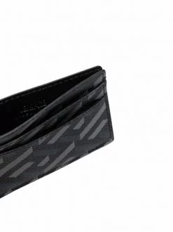 Versace Portefeuille La Greca En Cuir 5B050 NERO+GRIGIO -Pas Cher Versace Boutique 16817372 34844274 600