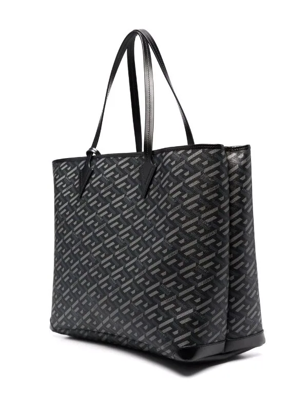 Versace 5B05E Black+Gray-Ruthenium Sac Cabas Medusa Smiley Homme 3 Versace 5B05E Black+Gray-Ruthenium Sac Cabas Medusa Smiley Homme – Image 3