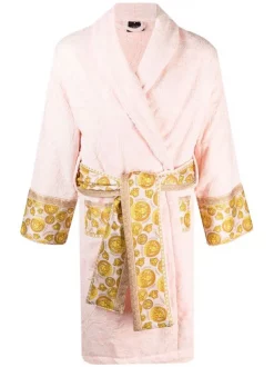 Versace Robe Longue à Motif Baroque Homme