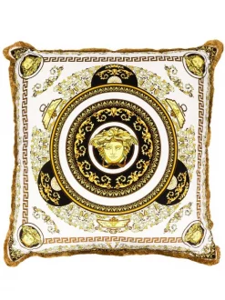 Versace Coussin à Imprimé Medusa Z7010 WHITE GOLD