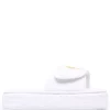 Versace Claquettes à Logo Embossé Z4001 WHITE