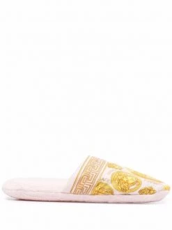 Versace Chaussons à Imprimé Medusa Femme