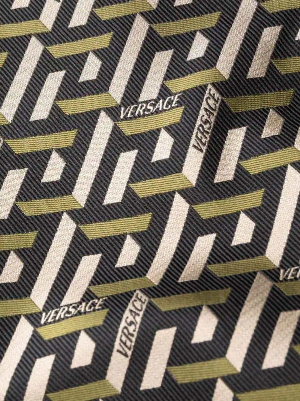 Versace 2B450 Robe évasée à Motif En Jacquard Femme 6 Versace 2B450 Robe évasée à Motif En Jacquard Femme – Image 6