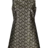 Versace 2B450 Robe évasée à Motif En Jacquard Femme