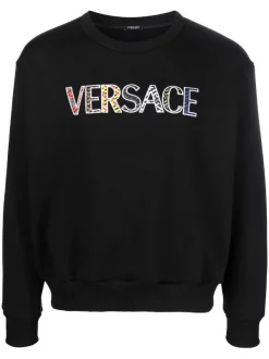 Versace Sweat à Logo Appliquée 1B000 BLACK