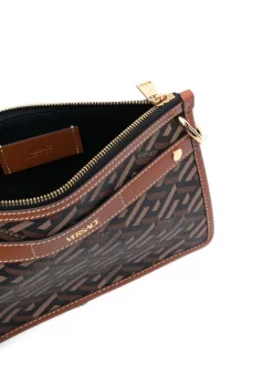 Versace 5B17V BLACK+CARAMEL Sac à Bandoulière à Imprimé Monogrammé Femme -Pas Cher Versace Boutique 16818204 35256326 600