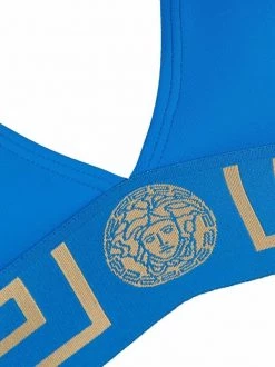 ( Positively Conscious ) Versace Haut De Bikini à Bande Greca 1V390 TURQUOISE -Pas Cher Versace Boutique 16818209 34615044 600