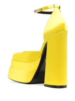 Versace Escarpins Medusa Aevitas à Plateforme 1Y02V SUNSET YELLOW + VERSACE GOLD -Pas Cher Versace Boutique 16818215 35966542 600