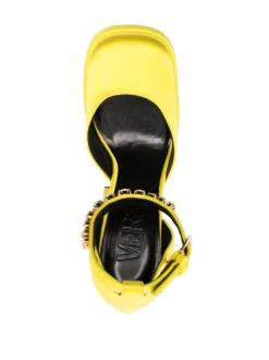 Versace Escarpins Medusa Aevitas à Plateforme 1Y02V SUNSET YELLOW + VERSACE GOLD -Pas Cher Versace Boutique 16818215 35967252 600