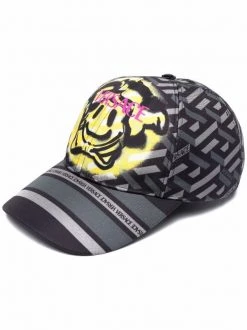 ( Access Edit ) Versace Casquette Imprimée à Design à Six Empiècements Homme