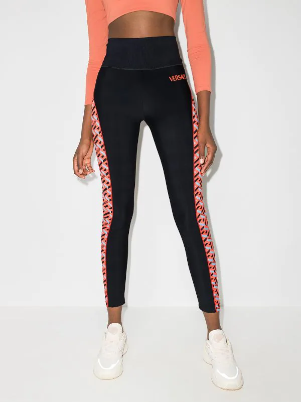 ( Positively Conscious ) Versace Legging La Greca à Taille Haute Femme 2 ( Positively Conscious ) Versace Legging La Greca à Taille Haute Femme – Image 2
