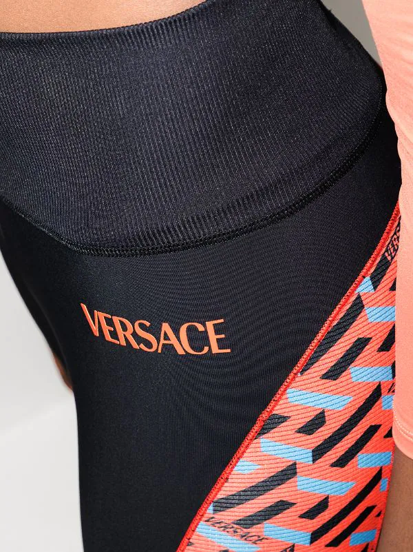 ( Positively Conscious ) Versace Legging La Greca à Taille Haute Femme 4 ( Positively Conscious ) Versace Legging La Greca à Taille Haute Femme – Image 4