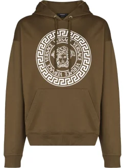 Versace Hoodie Medusa à Lien De Resserrage 1K250 KHAKI