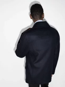 Versace 1U610 BLUE Manteau Medusa à Boutonnière Croisée Homme -Pas Cher Versace Boutique 16846223 34334058 600