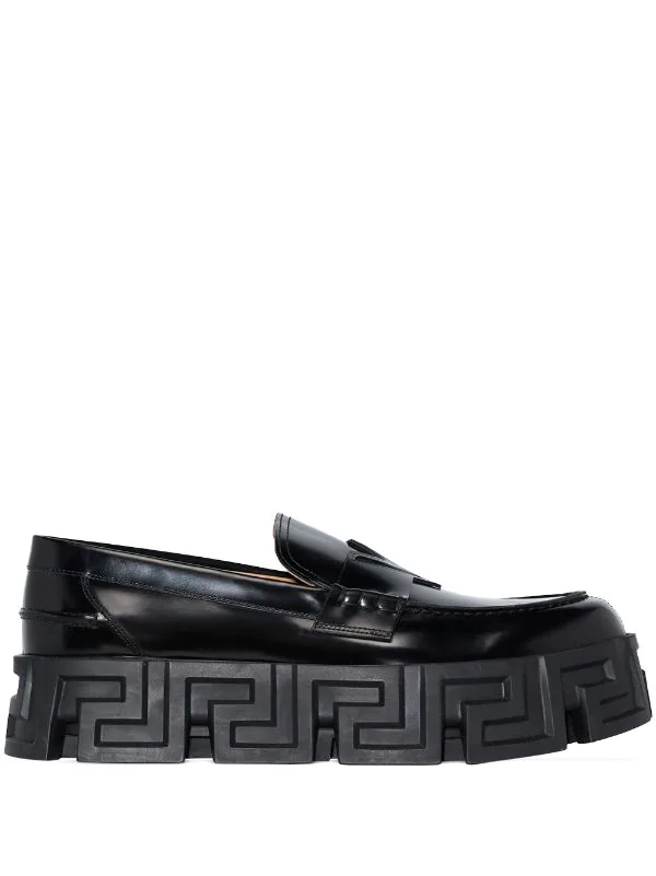 ( Nouvelle Collection ) Versace Mocassins à Semelle Greca épaisse Homme 1 ( Nouvelle Collection ) Versace Mocassins à Semelle Greca épaisse Homme