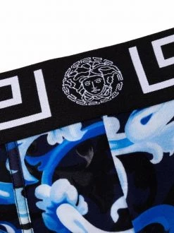 Versace Slip à Imprimé Baroccoflage NAVY -Pas Cher Versace Boutique 16881395 33743532 600