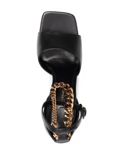 Versace BLACK/GOLD Sandales Medusa à Chaînette Femme -Pas Cher Versace Boutique 16883225 33725103 600