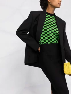 Versace 1B000 BLACK Minijupe Zippée à Taille Haute Femme -Pas Cher Versace Boutique 16892045 bd417663 3206 44eb 945e 6a547e2cb0db 600