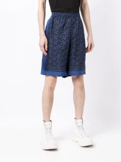 Versace Short En Soie à Imprimé Greca Homme -Pas Cher Versace Boutique 16898242 35341789 600