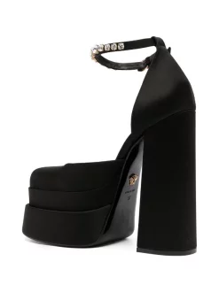 Versace 1B00V BLACK+ORO Escarpins Medusa Aevitas à Plateforme Femme -Pas Cher Versace Boutique 16898266 35238747 600