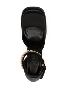 Versace 1B00V BLACK+ORO Escarpins Medusa Aevitas à Plateforme Femme -Pas Cher Versace Boutique 16898266 35239006 600