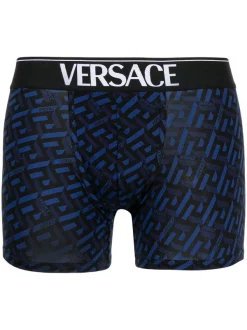 Versace Boxer à Imprimé Greca Signature 5U180