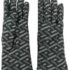 Versace 5B050 Gants à Logo Imprimé Femme