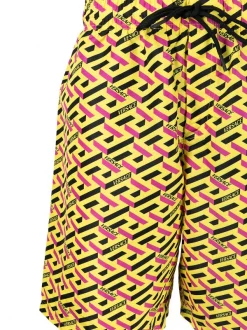 Versace 5Y010 Short De Bain Greca à Logo Imprimé Homme -Pas Cher Versace Boutique 16899223 36019322 600