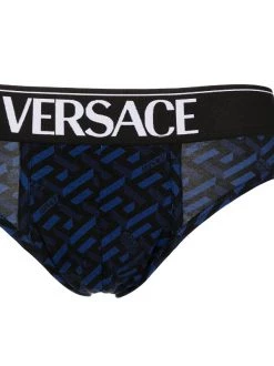 Versace Slip à Logo Brodé 5U180 -Pas Cher Versace Boutique 16899228 37521543 600