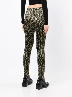 Versace 5B160 Legging à Imprimé La Greca Femme -Pas Cher Versace Boutique 16899286 37399251 600