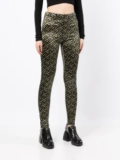 Versace 5B160 Legging à Imprimé La Greca Femme -Pas Cher Versace Boutique 16899286 37399252 600