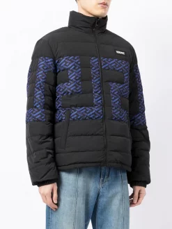 Versace Doudoune La Greca à Design Matelassé 2B240 -Pas Cher Versace Boutique 16900061 35340532 600