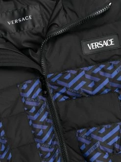 Versace Doudoune La Greca à Design Matelassé 2B240 -Pas Cher Versace Boutique 16900061 35340533 600