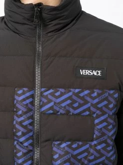 Versace Doudoune La Greca à Design Matelassé 2B240 -Pas Cher Versace Boutique 16900061 35341795 600