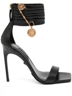 Versace Sandales Medusa Safety En Cuir Femme