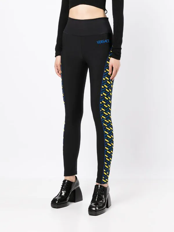 Versace Legging La Greca à Taille Haute 5B010 3 Versace Legging La Greca à Taille Haute 5B010 – Image 3