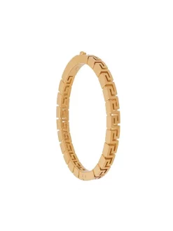 Versace KVO VERSACE GOLD Bracelet Torque à Logo Gravé Femme
