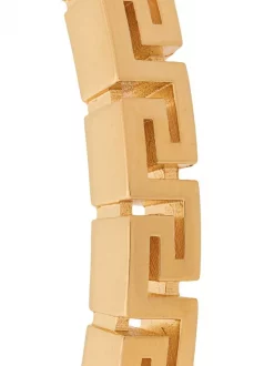 Versace KVO VERSACE GOLD Bracelet Torque à Logo Gravé Femme -Pas Cher Versace Boutique 16904870 36905354 600