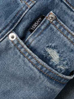 Versace Jean Droit à Effet Usé Homme -Pas Cher Versace Boutique 16904882 33663125 600