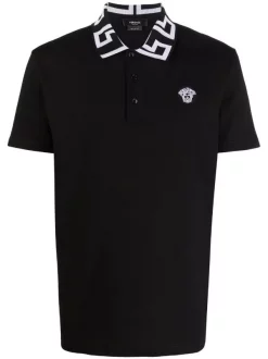 Versace Polo à Plaque Medusa A2024 BLACK/WHITE