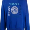 Versace 1U600 Lapis Sweat à Imprimé Medusa Head Homme