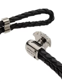 Versace D41UB NERO/ORO Bracelet Medusa En Corde Homme -Pas Cher Versace Boutique 16911380 36005633 600