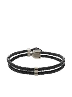 Versace D41UB NERO/ORO Bracelet Medusa En Corde Homme -Pas Cher Versace Boutique 16911380 36005634 600