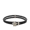 Versace D41UB NERO/ORO Bracelet Medusa En Corde Homme